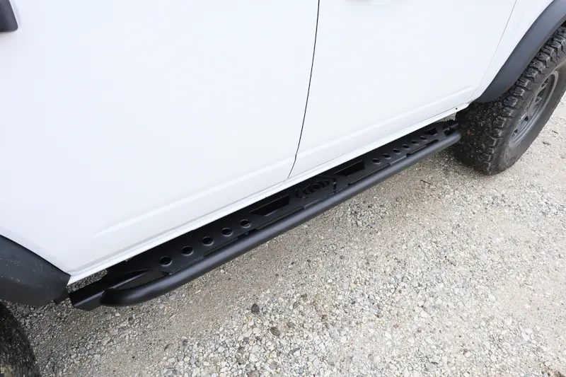 2021-2025 Ford Bronco 4-Door LoD Signature Rocksliders with Black Texture Finish | BRS2141