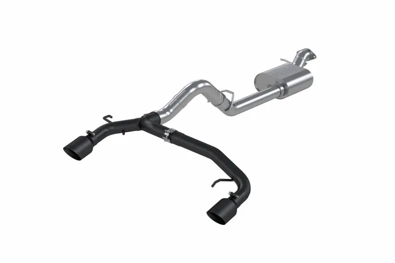 2021-2025 Ford Bronco MBRP Black-Coated Aluminized Steel Dual Cat-Back Exhaust System | S5241BLK