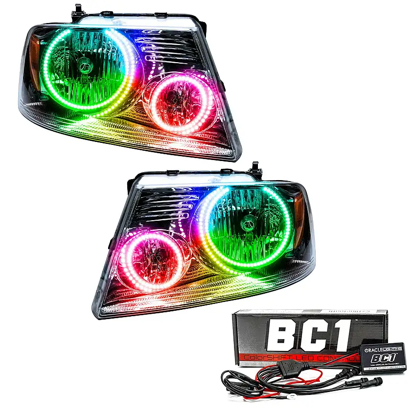 Oracle Lighting 7043-335 2005-2008 Ford F-150 Pre-Assembled LED Halo Headlights