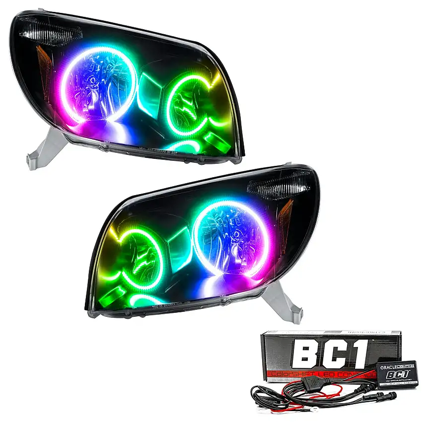Oracle Lighting 7118-335 2003-2005 Toyota 4-Runner Pre-Assembled LED Halo Headlights - (Black Housing)