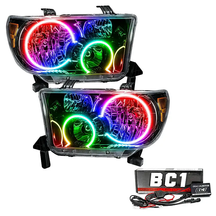 Oracle Lighting 7119-335 2007-2013 Toyota Tundra Pre-Assembled Headlights - (Black Housing)