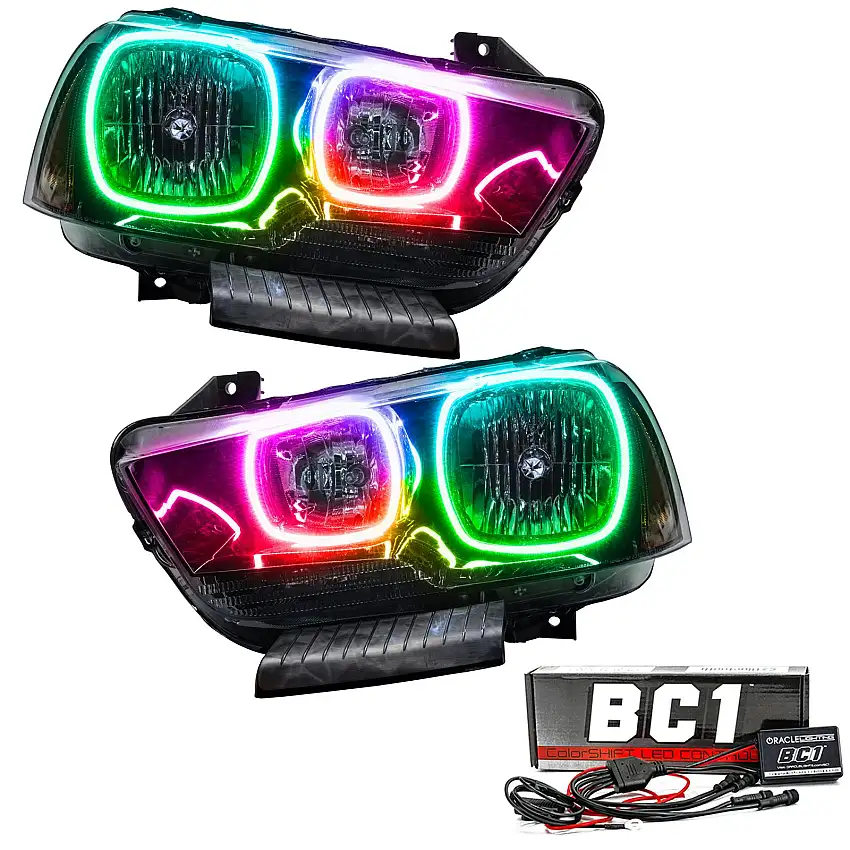 Oracle Lighting 7123-335 2011-2014 Dodge Charger Pre-Assembled LED Halo Headlights - (Non-HID)