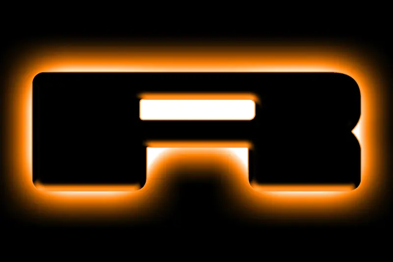 2021-2025 Ford Bronco ORACLE Lighting Illuminated LED Letter Badges - Letter "R"| 3141-R-005