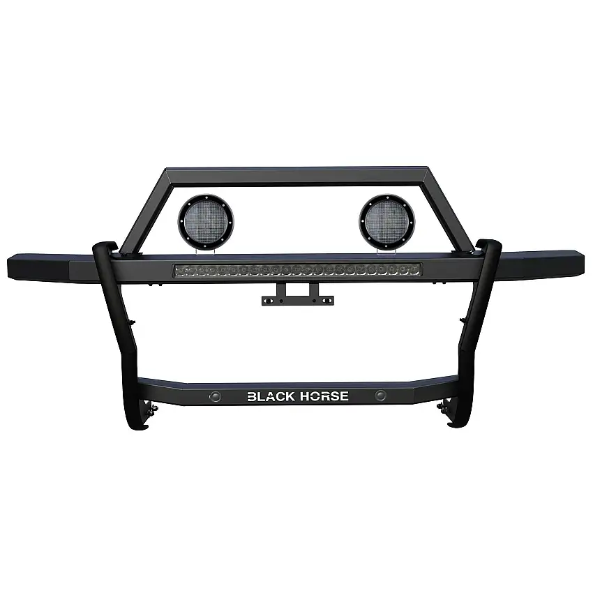 Black Horse Off Road RAG102-K1PLFB Rambler Grille Guard Kit