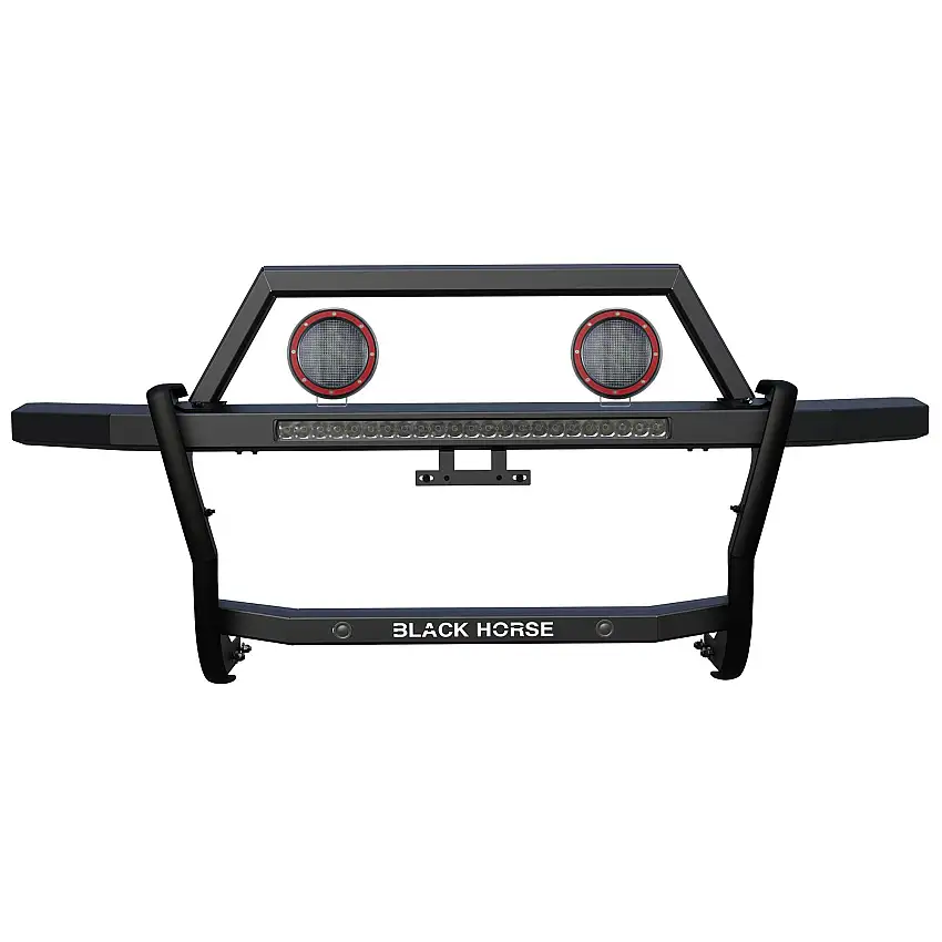 Black Horse Off Road RAG1F01-K1PLFR Rambler Grille Guard Kit