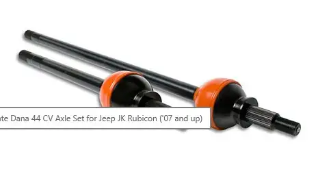 RCV PERFORMANCE Ultimate Dana 30 CV Axle Set for Jeep JK Wrangler & Unlimited ( '07 and up)