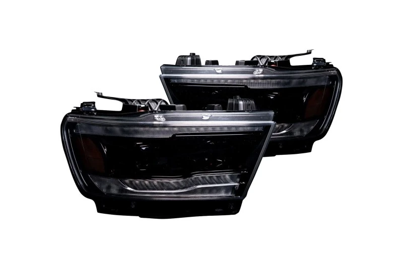 2019-2024 Ram 1500 Recon Smoked Halogen Projector Headlights with OLED DRL | 264376BKCS