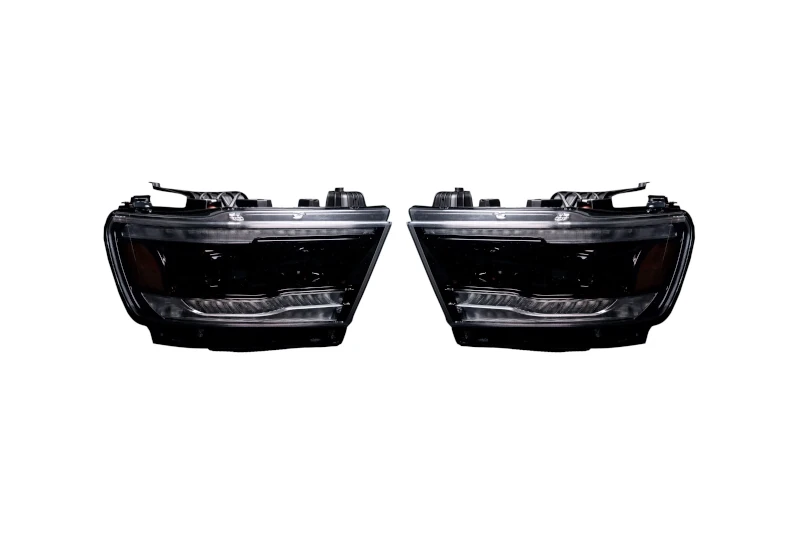 2019-2023 Ram 1500 Recon Smoked LED Projector Headlights with OLED DRL | 264376LEDBKCS