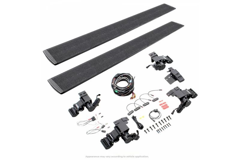 2022-2025 Toyota Tundra Double Cab Go Rhino E1 Electric Running Board Kit (Protective Bedliner) | 20443580T