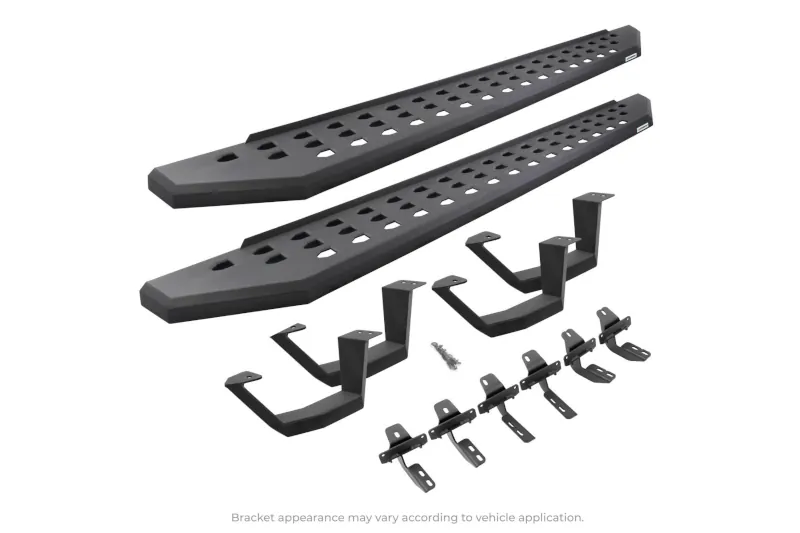 2022-2025 Toyota Tundra Double Cab Go Rhino RB20 Running Boards with Drop Steps (Textured Powder-Coat) | 6944358020PC