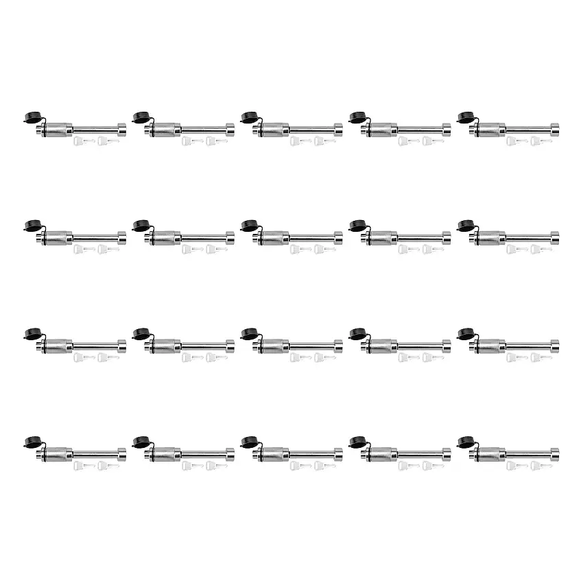 Reese Towpower (20-Pack) Trailer Hitch Lock, Fits 2-1/2 Inch Square Receiver, 5/8 Inch Pin Diameter, Dogbone Style, Chrome