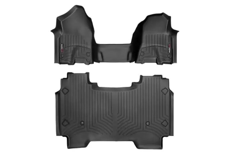 2019-2024 RAM 1500 WeatherTech FloorLiner Black Over-The-Hump Full Set (No Under Seat Storage) | 4414301-4414282