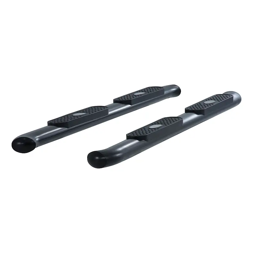 ARIES 4" Black Steel Oval Side Bars, Select Dodge Ram 1500, 2500, 3500 Step Nerf Bar Kit