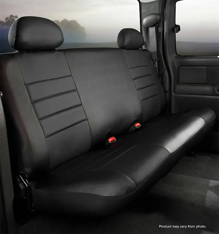Fia SL62-10 BLK/BLK LeatherLite™ Custom Seat Cover