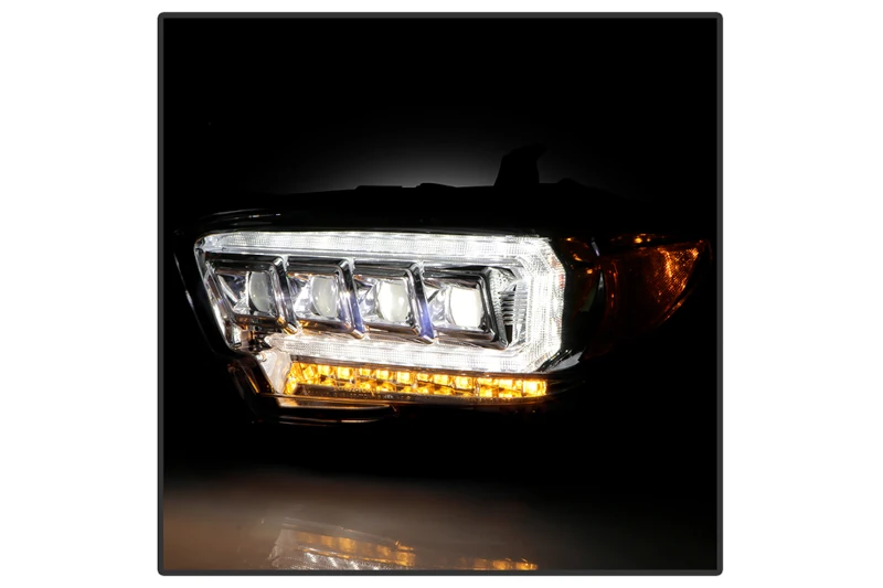 2016-2023 Toyota Tacoma without LED DRL Spyder High-Power LED Headlights (Chrome) | Part# 5088369