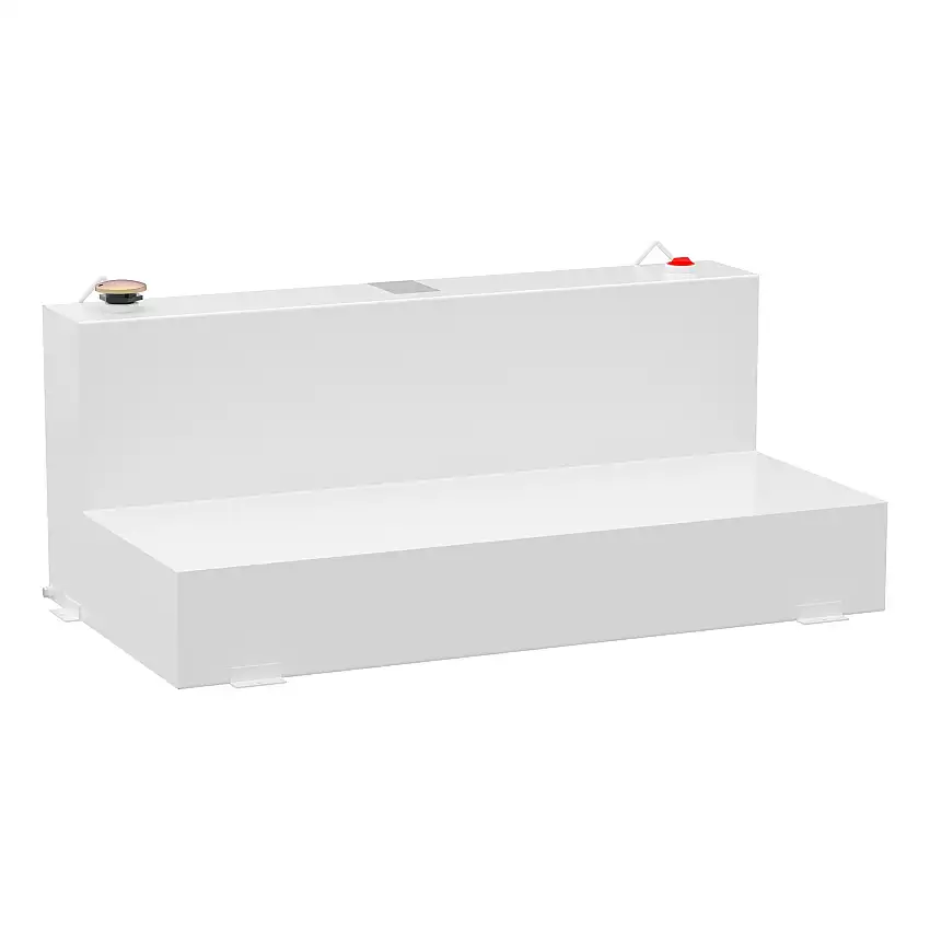 UWS White 100-Gallon L-Shape Steel Transfer Tank ST-100-L-W