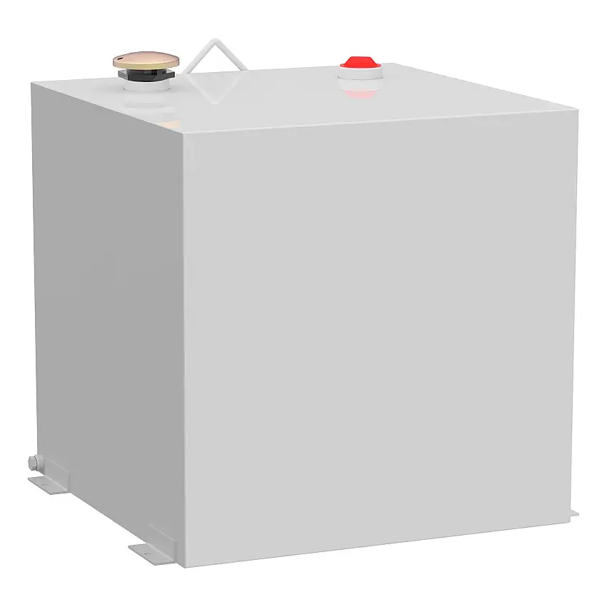 UWS White 53-Gallon Rectangle Steel Transfer Tank ST-53-R-W