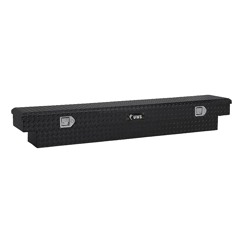 UWS Gloss Black Aluminum 63" Slim-Line Crossover Truck Tool Box TBS-63-SL-BLK