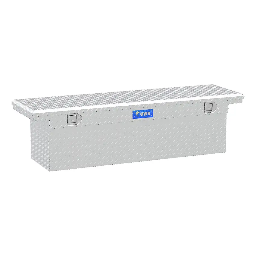 UWS Bright Aluminum 69" Deep Truck Tool Box with Low Profile TBSD-69-LP