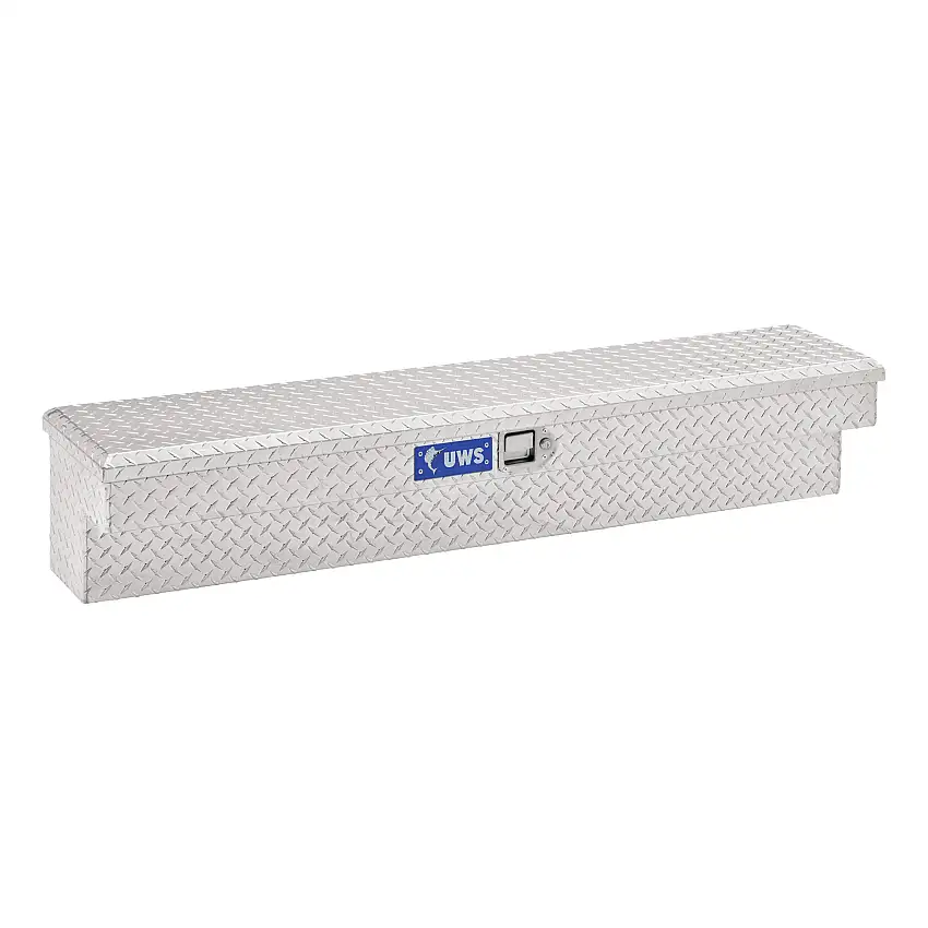 UWS Bright Aluminum 72" Truck Side Tool Box TBSM-72