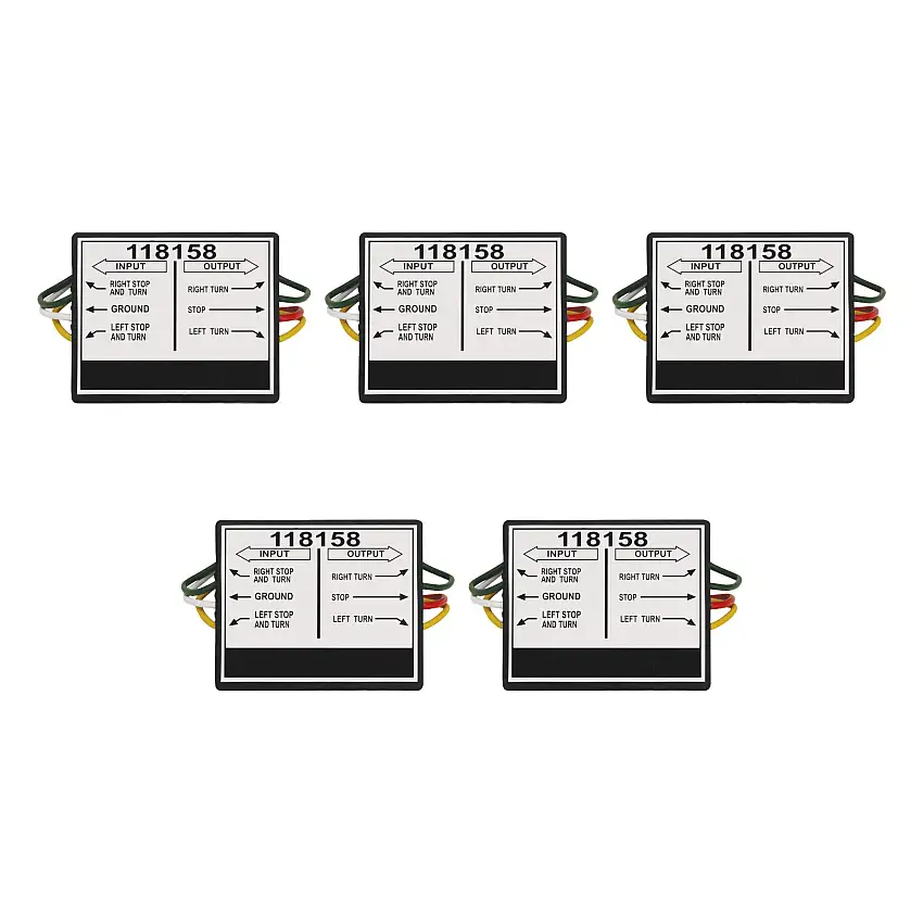 Tekonsha (5-Pack) Taillight Converter for Connecting Tow Vehicles w/2 Wire Systems to Towed Vehicles w/3 Wire Systems