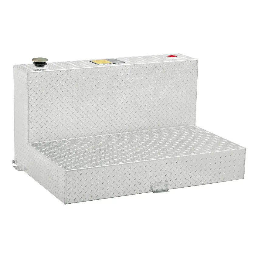 UWS 75-Gallon L-Shape Bright Aluminum Transfer Tank TT-75-L-T-P