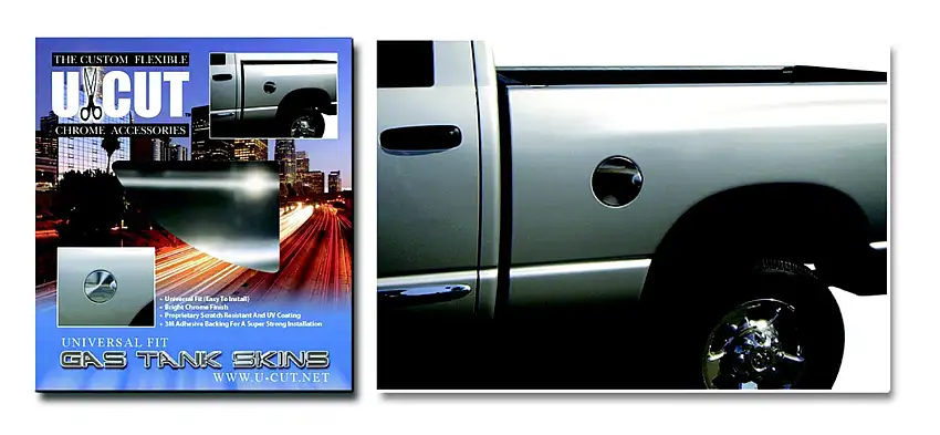 ICI UCUT-GT Proflex U-Cut Chrome Gas Tank Skin