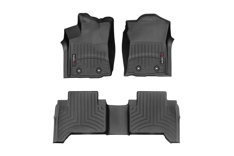 2018-2023 Toyota Tacoma WeatherTech DigitalFit Black Front & Rear Floor Liners | Part# 4412991-448722