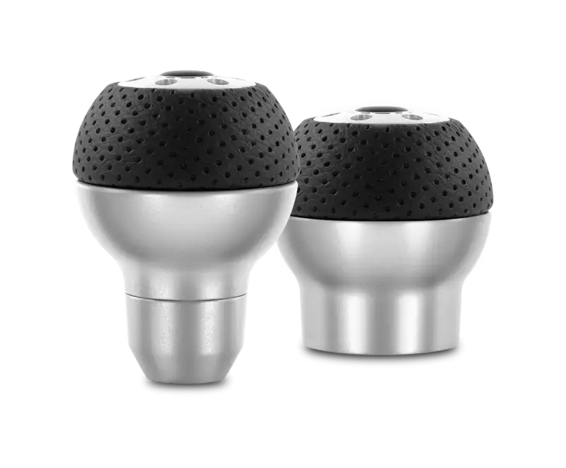 Momo Race Shift Knob - Aluminum, Black Airleather Insert