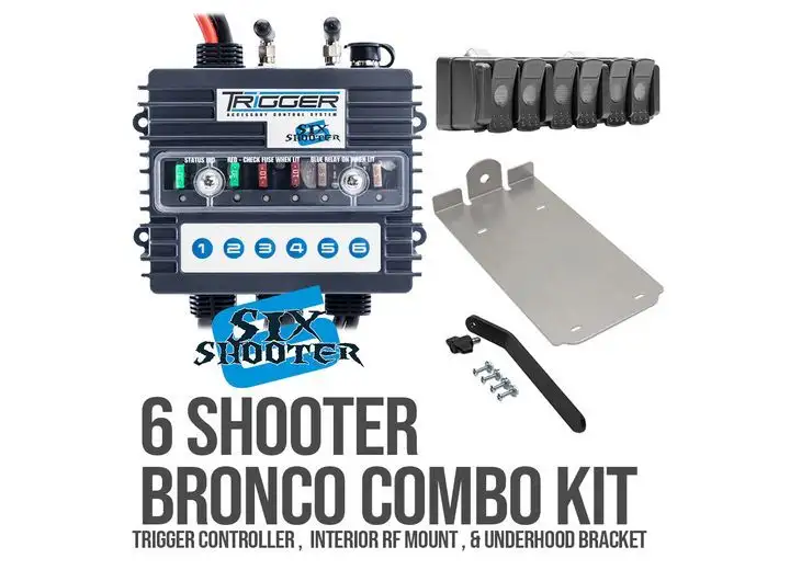 Oracle Lighting Trigger Six Shooter Direct Fit Kit with Trigger 4 plus and Mount for 2021+ Ford Bronco 3001BRO