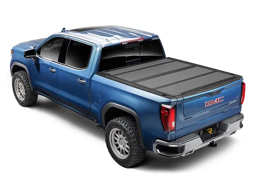 BAK Industries BAKFlip MX4 (GEN 3) Hard Folding Truck Bed Cover - Matte Finish for 2024-2025 Checy Silverado/Sierra EV 5' 11" Bed with or without Midgate 448147