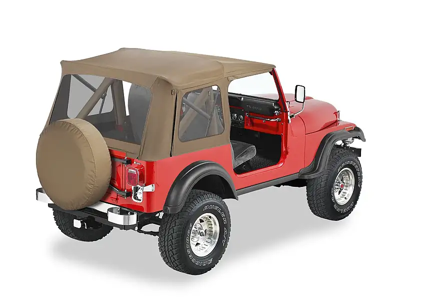 Bestop Supertop(R) Classic Squareback Soft Top Jeep for 87-95 Jeep Wrangler 5159937