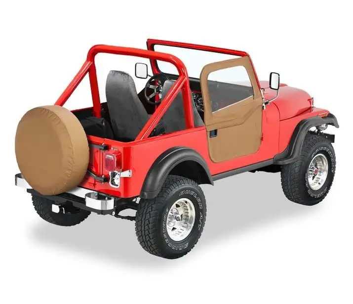 Bestop Full 2-Piece Fabric Doors for 76-86 Jeep CJ7 5177837