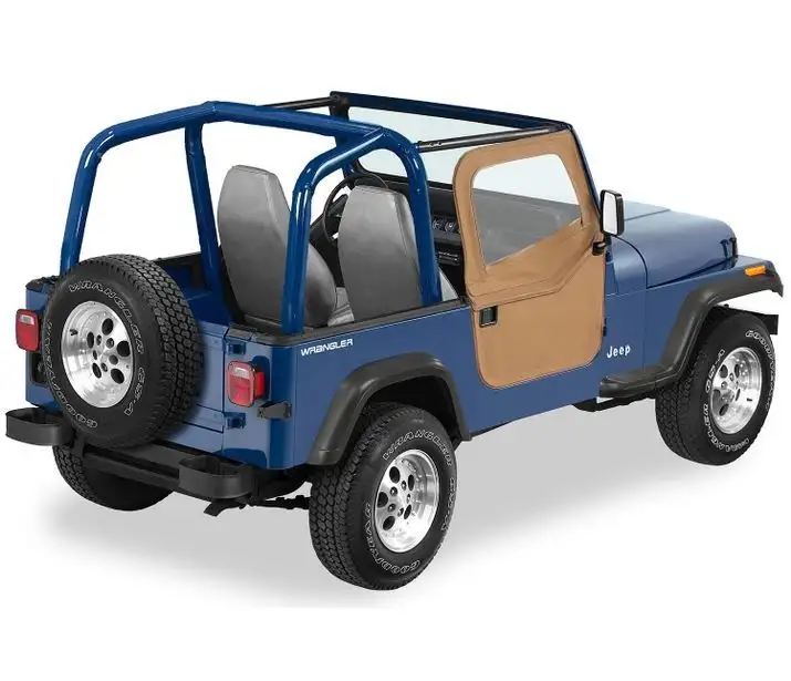 Bestop Full 2-Piece Fabric Doors for 87-95 Jeep Wrangler 5178337