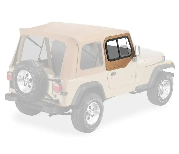 Bestop Upper Single Door Sliders for 88-95 Jeep Wrangler 5178637