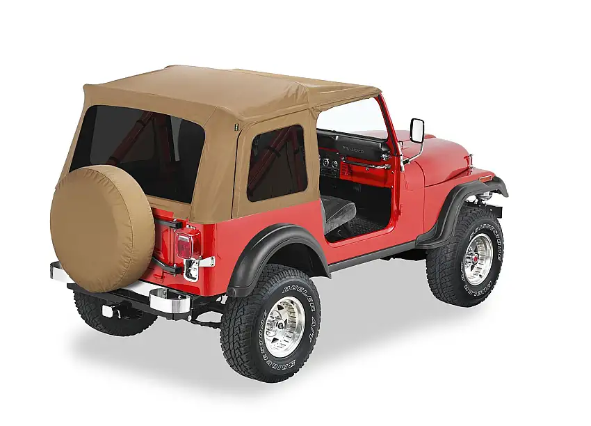 Bestop Supertop(R) Classic Squareback Soft Top Jeep for 87-95 Jeep Wrangler 5459937