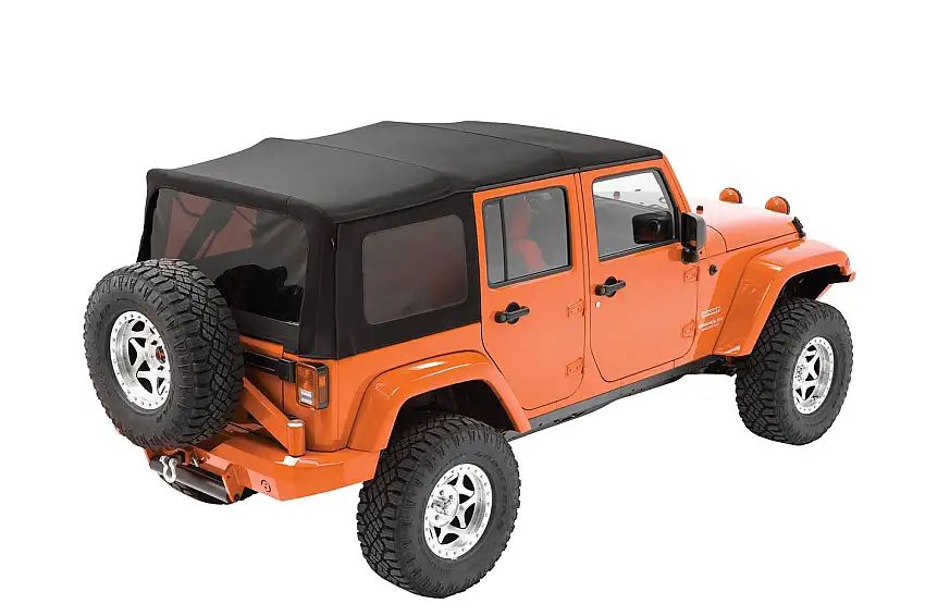 Bestop Replace-A-Top(TM) OE Exact (OEX) Fabric OEM Hardware for 07-09 Jeep Wrangler 4-Door 7933935