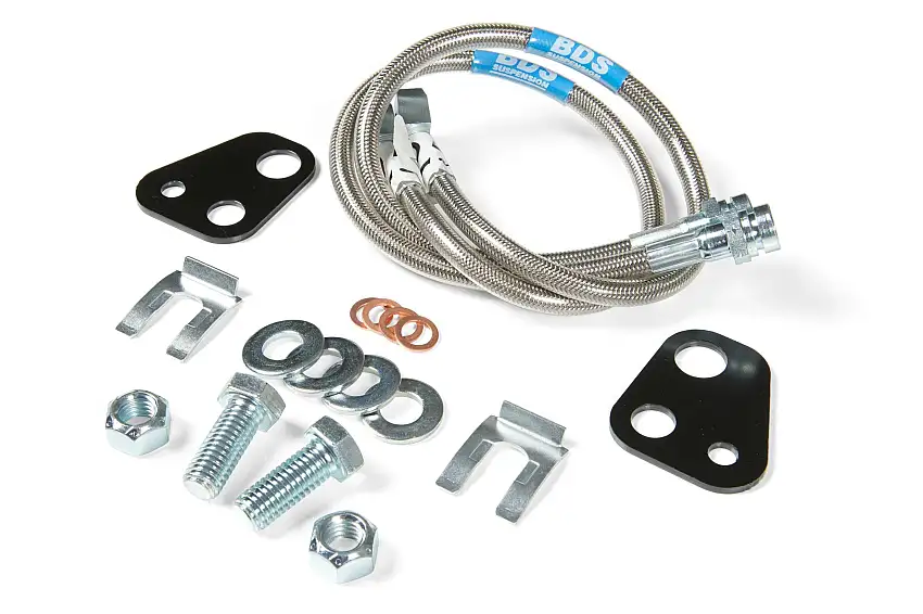 BDS Suspension BDS102002 06-16 Dodge 1500 Frt Stainless Brakeline