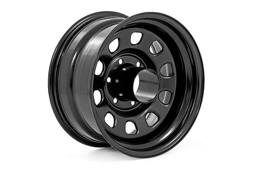 Rough Country Steel Wheel Black 16x8 8x6.5 5.10 Bore -6 RC51-6881