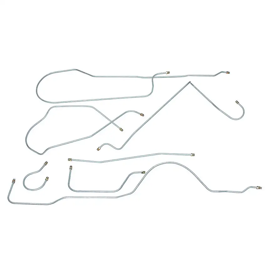 1949 Buick Super/Special Series 40/50 121" WB Manual Drum Brake Line Kit, OE Steel