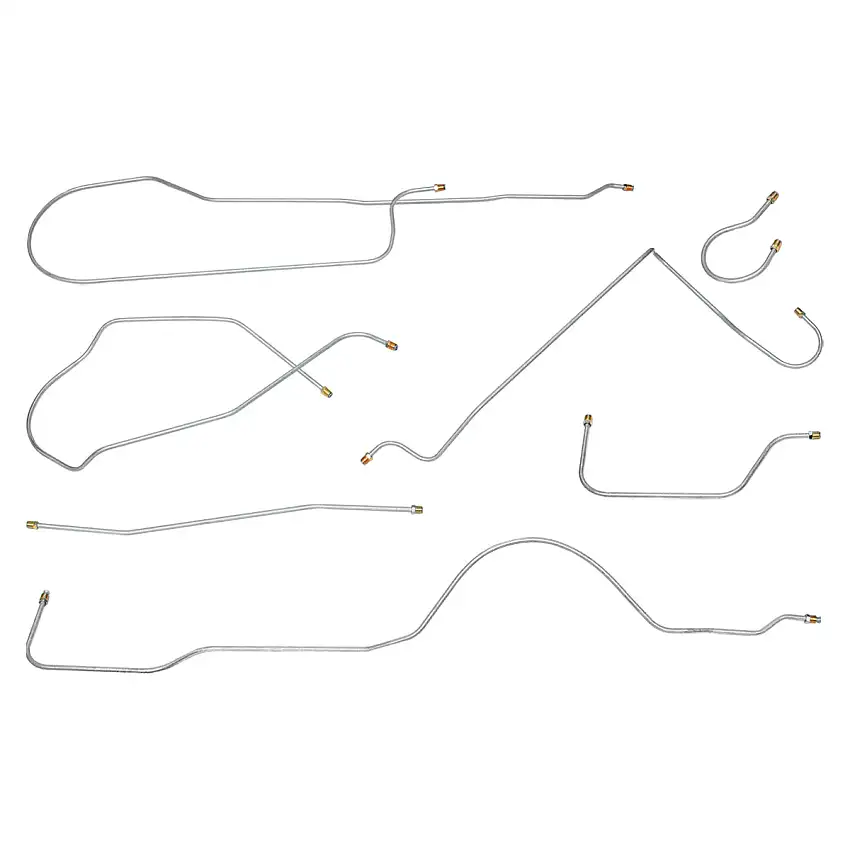 1958 Buick Special/Century (Series 40/60 Only) Manual Brake Line Kit 7pc, OE Steel