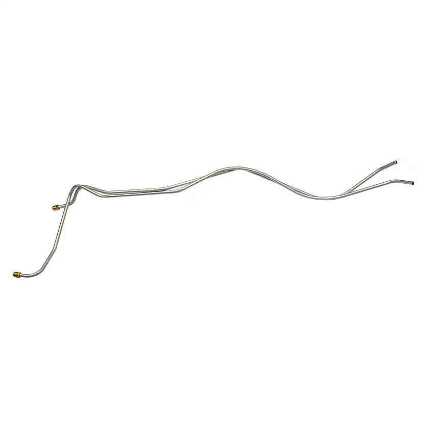 1962-64 Cadillac Series 62 75 Dual Range (Hose Beads at Trans) 3/8" Trans Cooler Lines 2pc, OE Steel