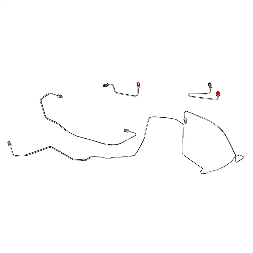2000-05 Chevrolet Impala, Four-Wheel Disc w/ ABS, Front Brake Line Kit, 4pc, OE Steel