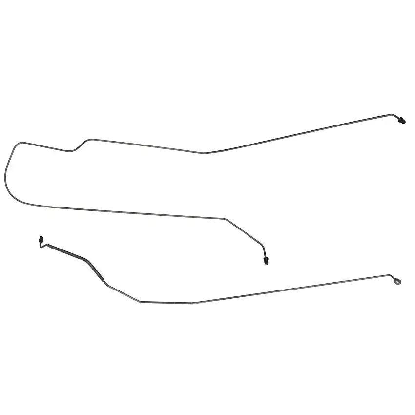 1997-1999 Chevrolet Monte Carlo, Front Disc-Rear Drum with ABS, Rear Axle Brake Lines - 2pc - OE Steel