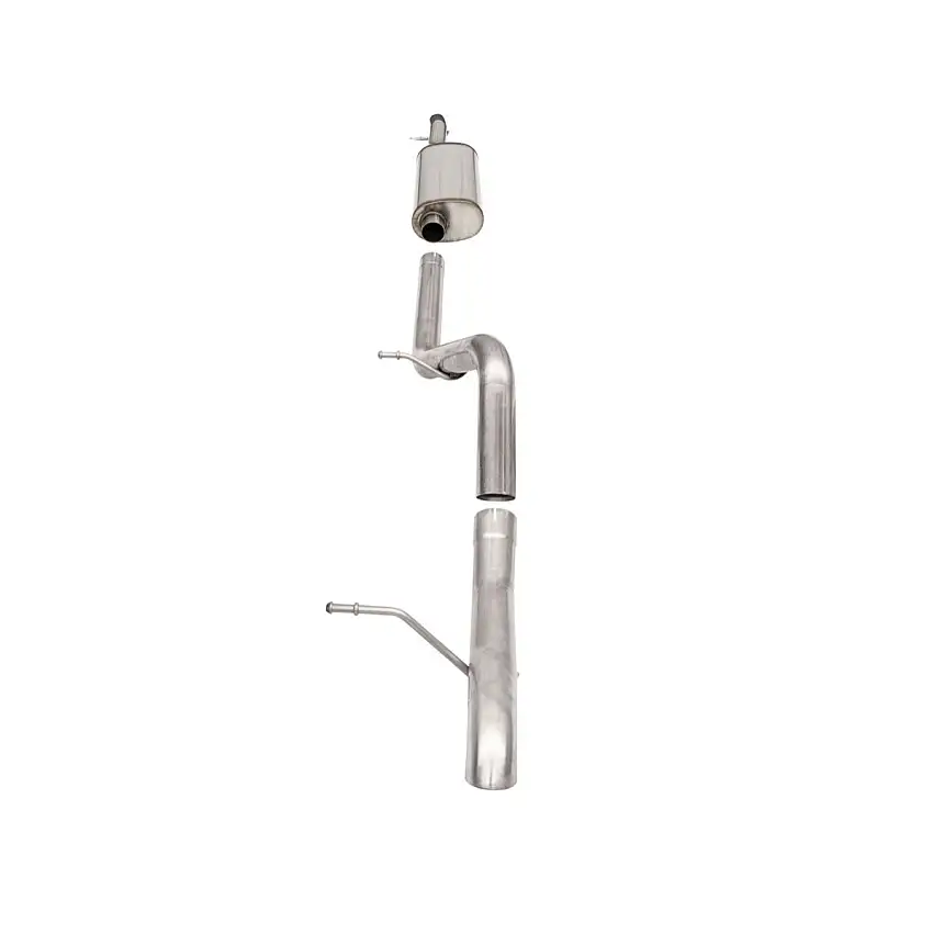 Corsa Performance Cat-Back System with Turned Down Tip for 07-18 Jeep Wrangler JK Unlimited 4-Door 21121
