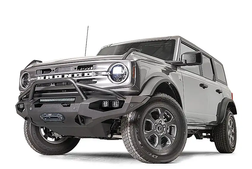 Fab Fours MATRIX FRONT BUMPER W/ PRE-RUNNER GUARD for 2021+ Ford Bronco FB21-X5252-1