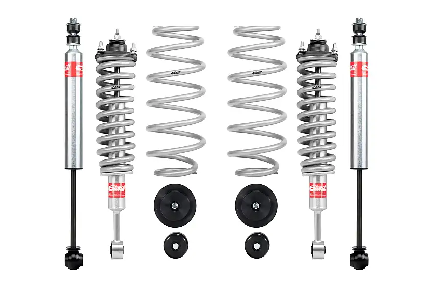 Eibach e81-59-005-01-22 Set of 2 Assembled Front Shocks, Springs, Mounts + 2 Springs + 2 Rear Shocks