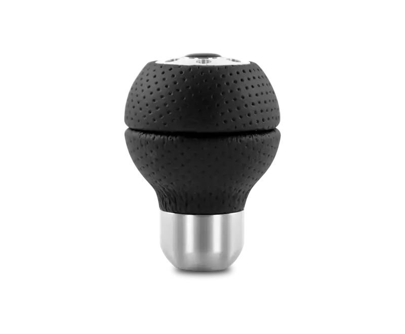 Momo Race Shift Knob - Black Airleather, Aluminum Insert