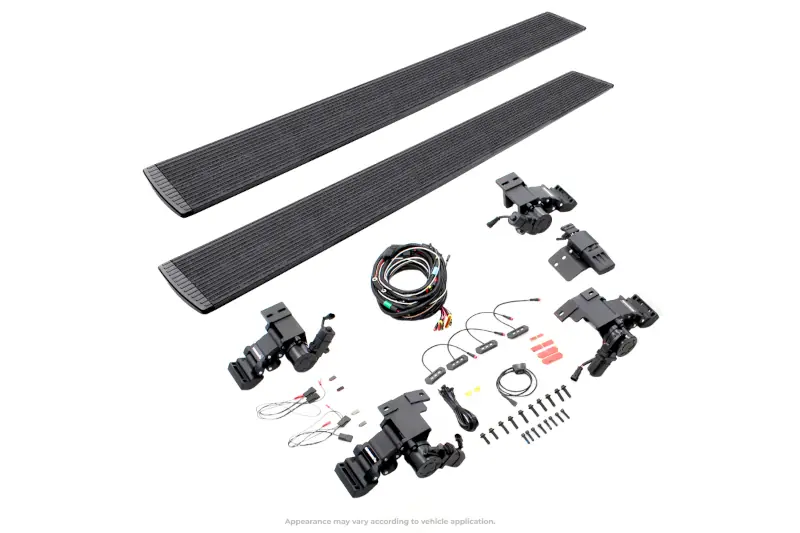 2008-2016 Ford F250 & F350 Go Rhino SuperCab Electric Running Board Kit Textured Black Coating | 20417680PC