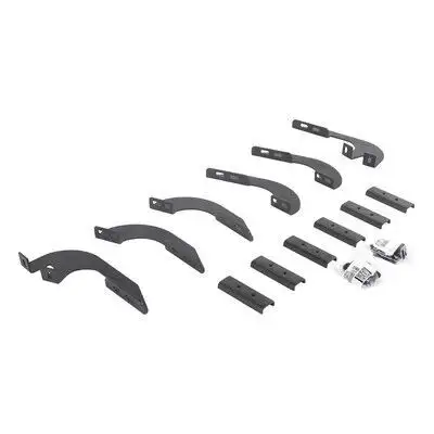 Go Rhino RB10/RB20 Running Boards - MOUNTING BRACKETS ONLY - Textured Black for 05-23 Toyota Tacoma 6944295